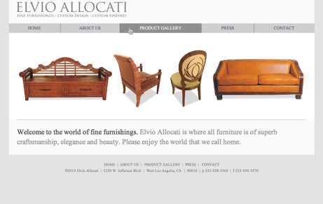Elvio Allocati Corporate Website