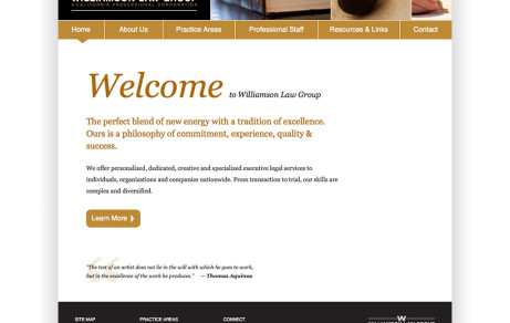 Williamson Law Group Corporate Website